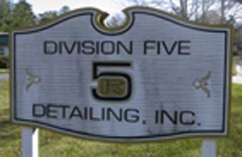 Division Five Steel Detailing Sign